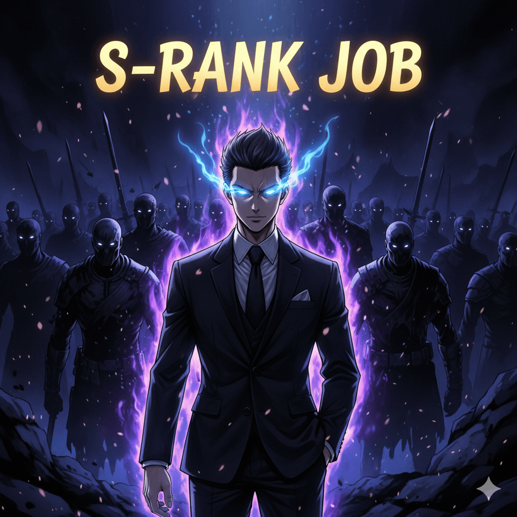 Мем в стиле Solo Leveling про прокачку карьеры